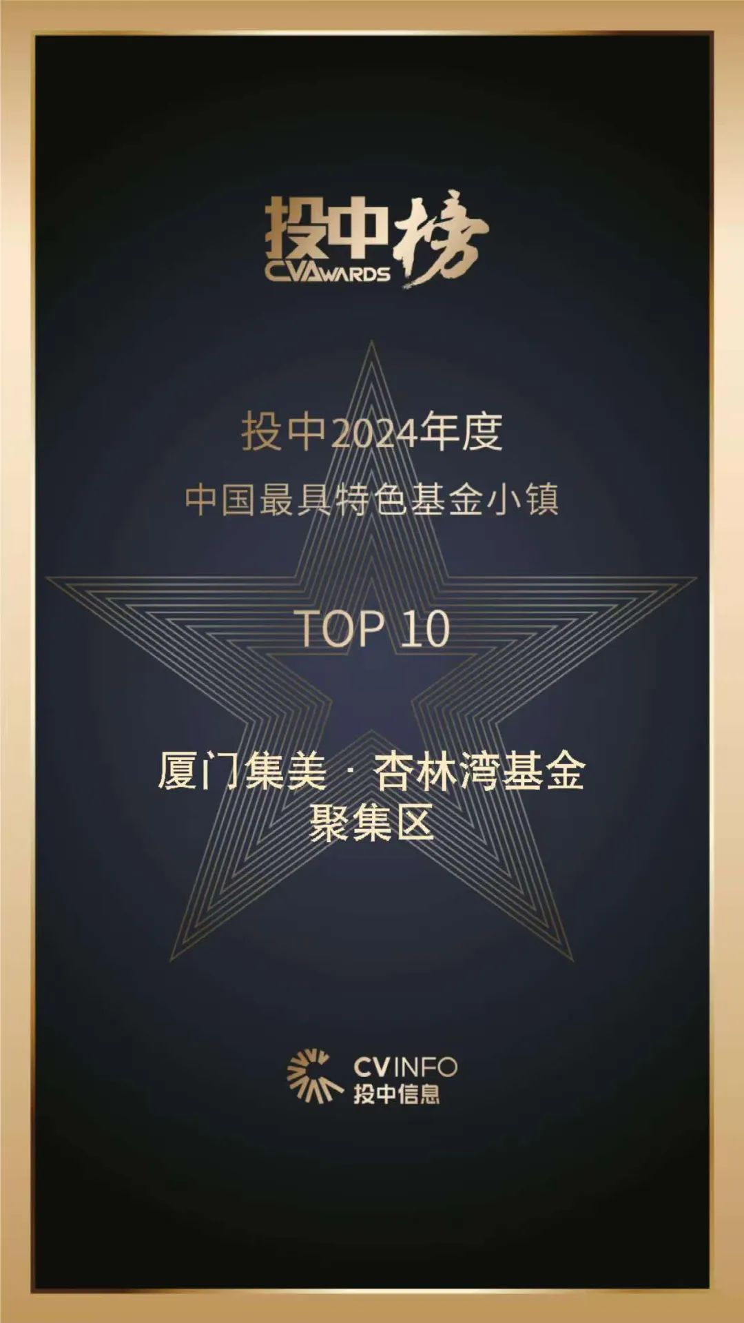 三度上榜！杏林湾基金聚集区位居全国前十